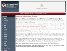 Tablet Screenshot of motorhomerentals.com